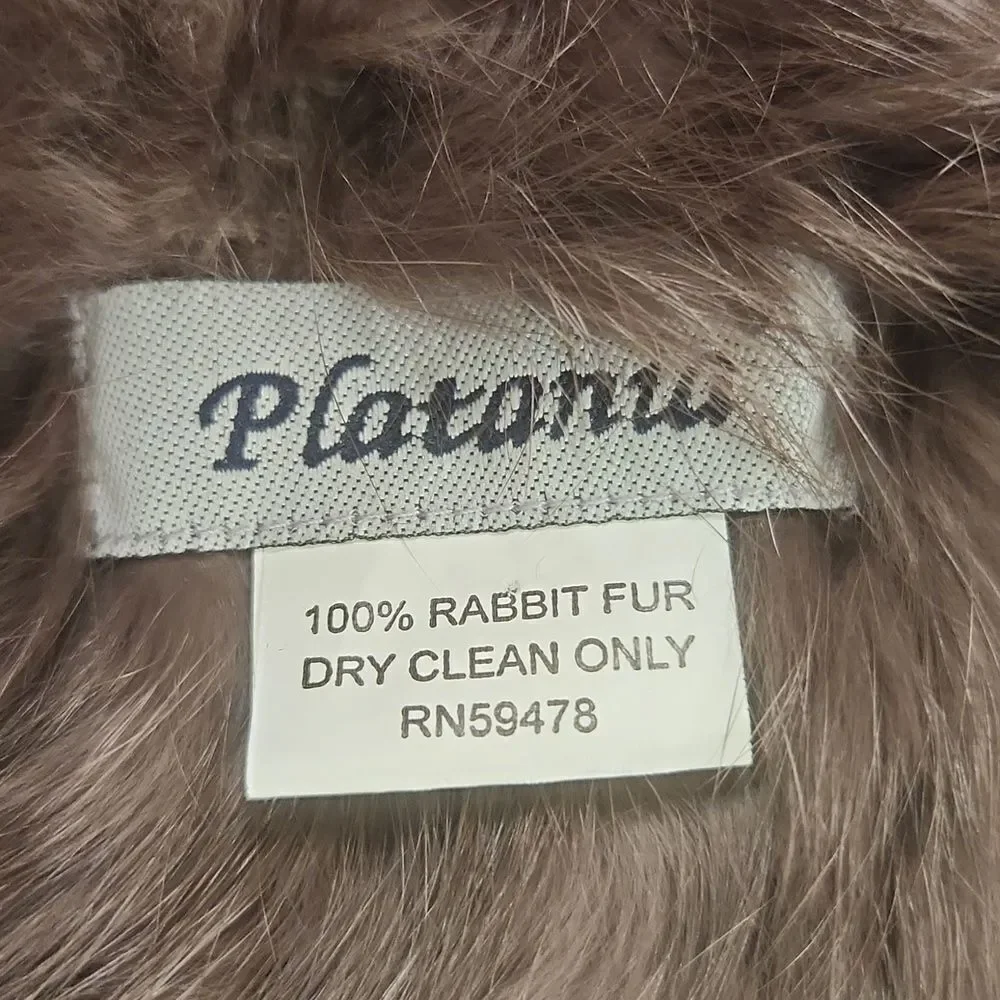 Platania Rabbit Fur Scarf